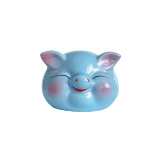 Glücksschwein, Sparschwein, blau