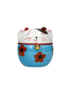 Keramik Katze, handbemalt