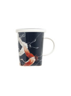 Teetasse mit Filter, Kranich, schwarz