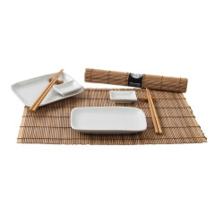 Sushi Set, braun, 10 teilig